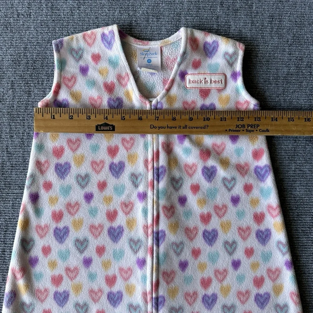 HALO SleepSack Wearable Blanket Fleece Hearts Multicolor 6-12 Months